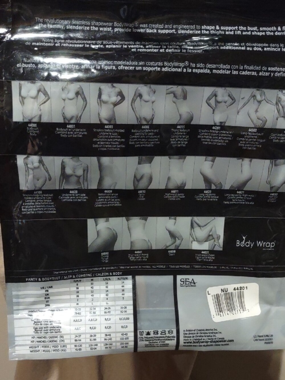 Shapewear Body Wrap Slip Dress in Nude Large - Picture 9 of 10